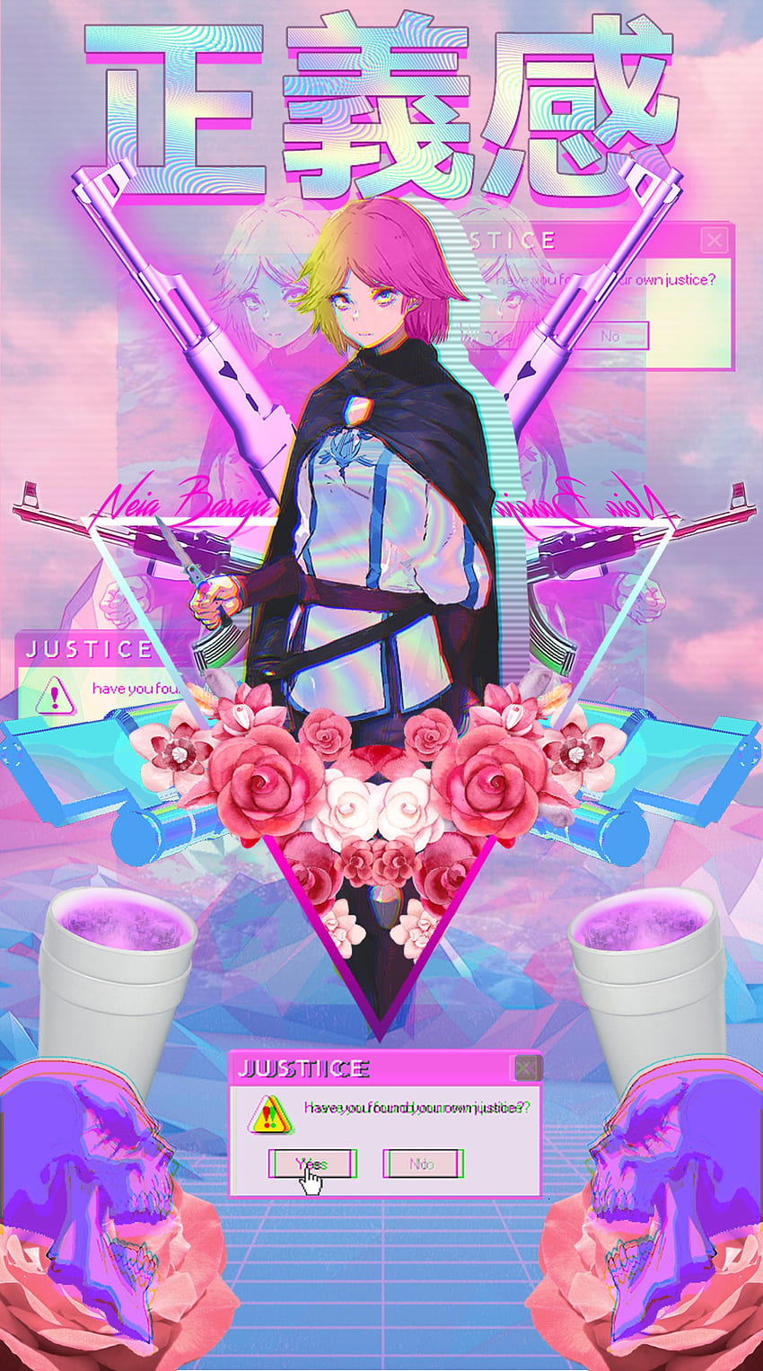Vaporwave Anime, Pink Aesthetic Anime HD phone wallpaper | Pxfuel