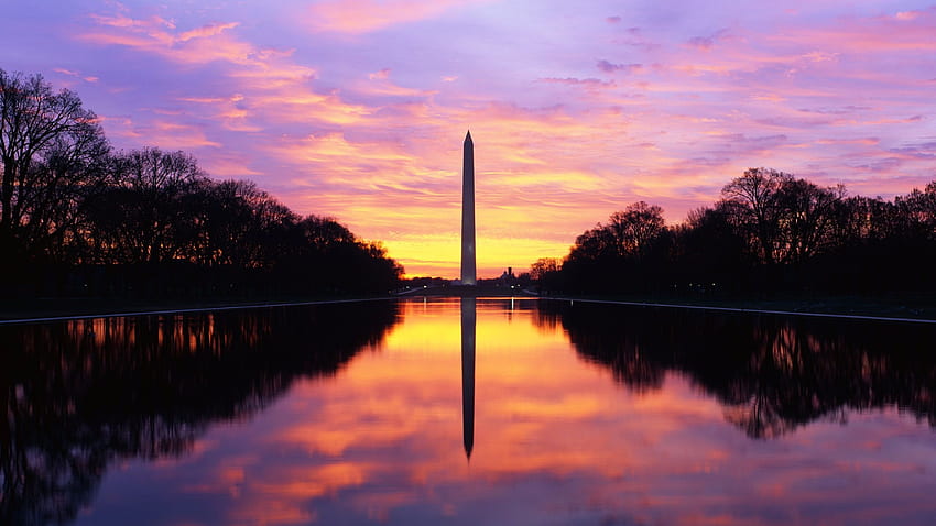 Washington-Denkmal Washington DC. HD-Hintergrundbild