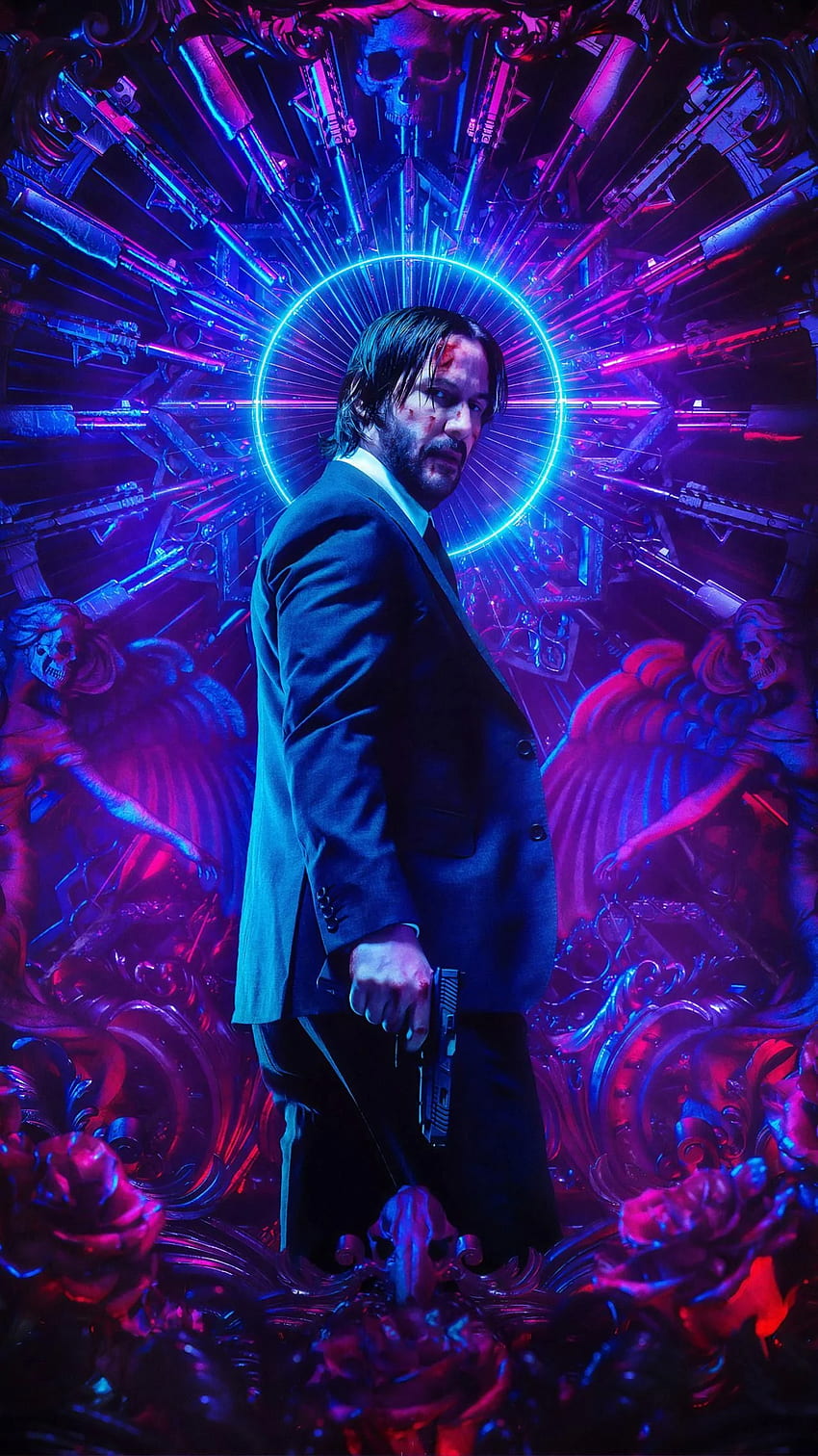 John Wick: Rozdział 3 - Parabellum (2019) Telefon . Filmomania. John Wick, Keanu Reeves John Wick, John Wick film, Cool John Wick Tapeta na telefon HD