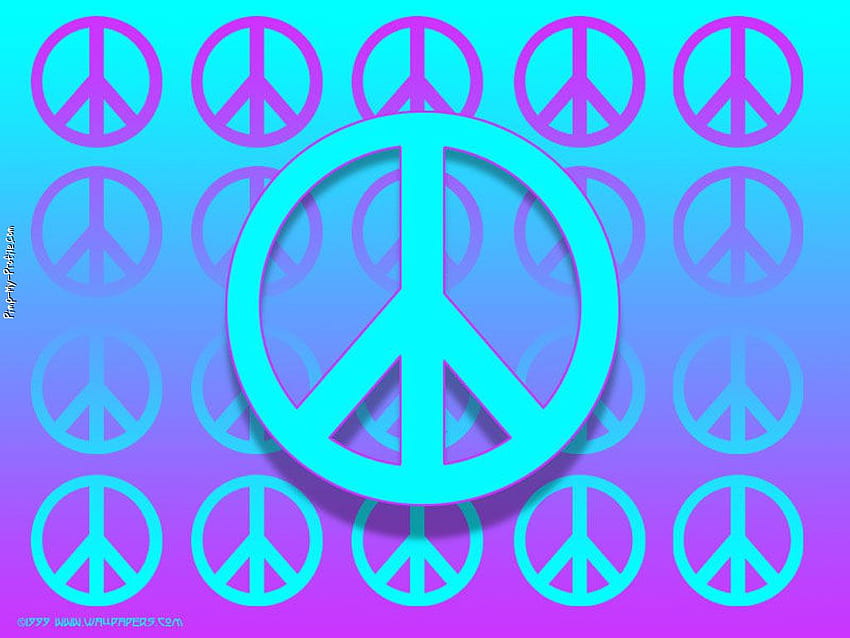 Signo de la paz de cebra rosa fondo de pantalla