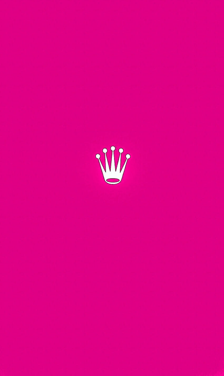 Hot Tala Pink, Rolex Crown HD phone wallpaper
