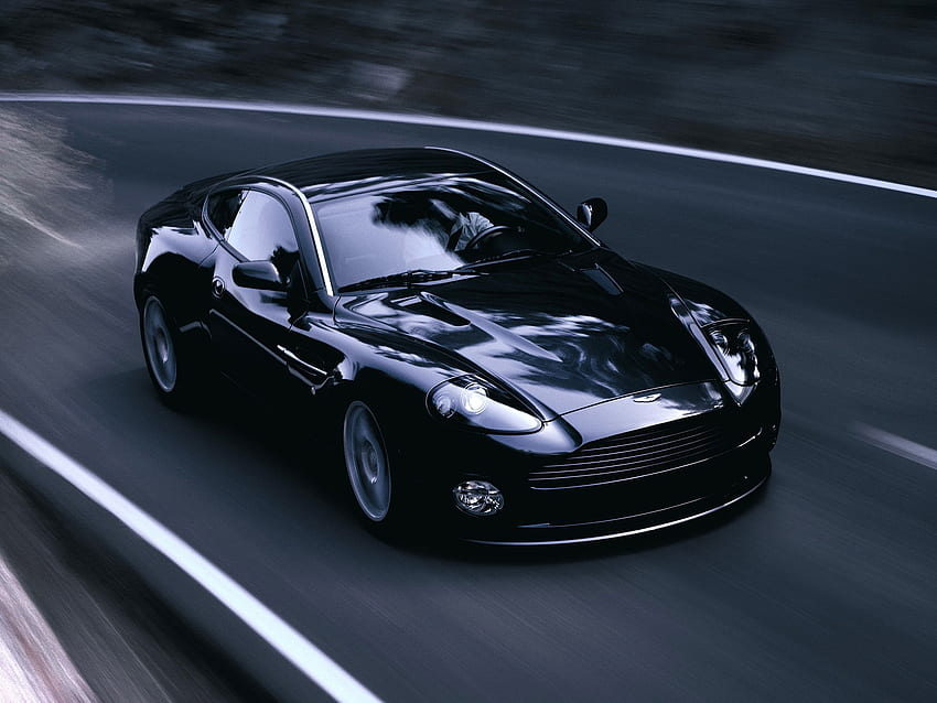 Aston Martin, Voitures, Asphalte, Vue De Face, Style, 2004, V12, Vanquish Fond d'écran HD