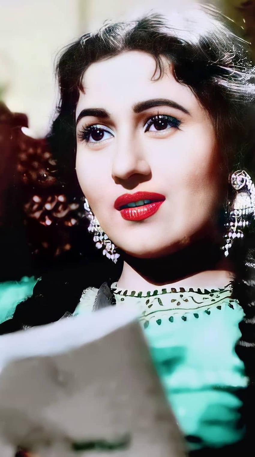 Madhubala, Bollywood-Schauspielerin, Retro-Bollywood HD-Handy-Hintergrundbild