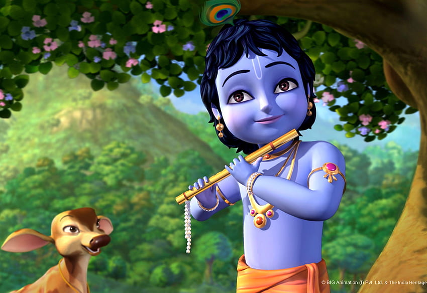 Anime Of Krishna In Cartoon, Little Cartoon HD wallpaper | Pxfuel