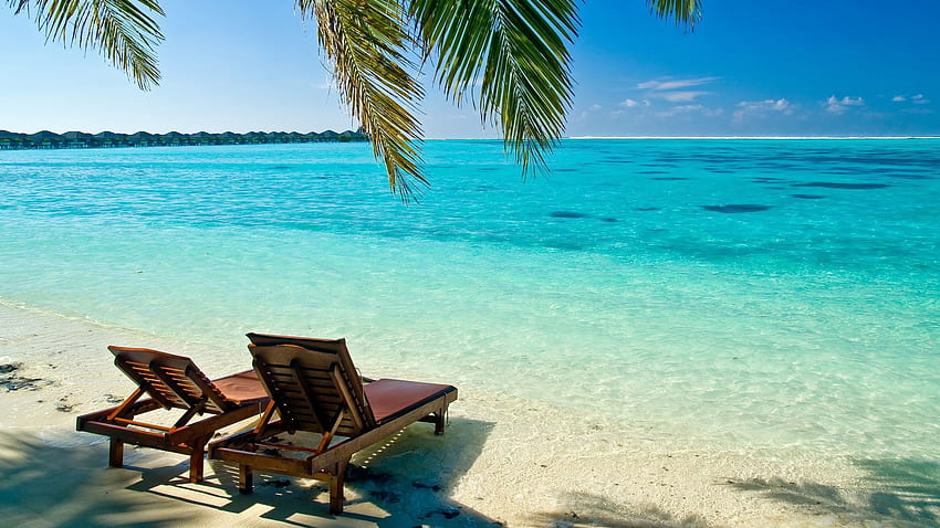 Maldives Tropical Beach . Vacation destinations, 2560X1440 Summer HD wallpaper