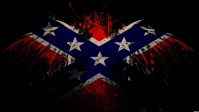 confederate flag, American Flag Eagles HD wallpaper