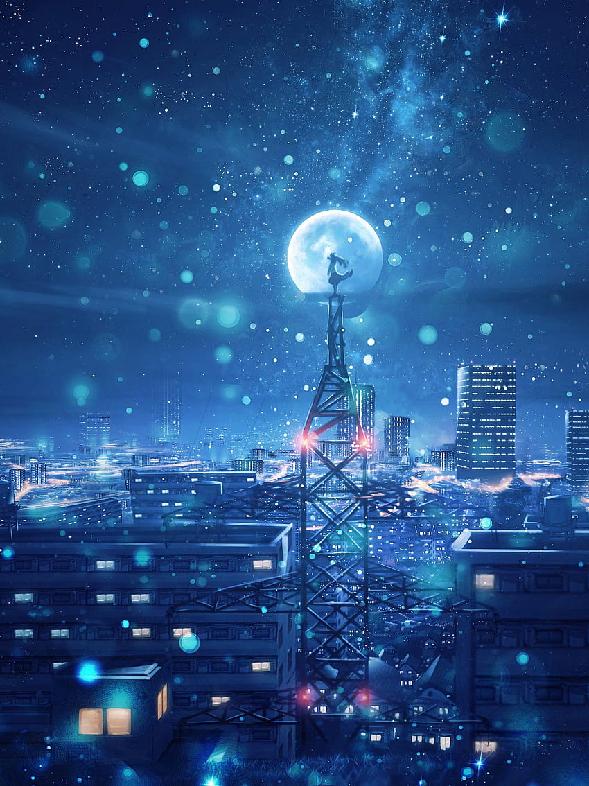 Night Sky Anime Portrait , Aesthetic Vertical HD phone wallpaper | Pxfuel