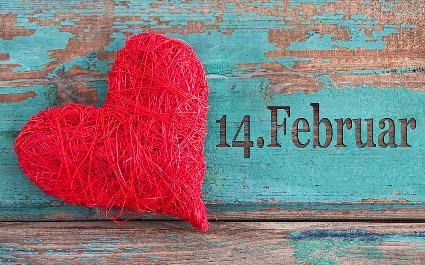 ღ.14 Februar.ღ, moments, date, february, romance, red heart, special, symbol, sign, love, passion, heart, month, valentine day HD wallpaper