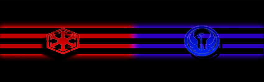 двоен монитор междузвездни войни, светлина, електриково синьо, неоново, виолетово, осветление с визуален ефект HD тапет