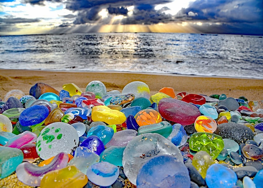 Карол Сулима на ✯ღ Ⓢℯa ❡ℓαṧṧ ღ✯. Занаяти от морско стъкло, плаж от морско стъкло, плажно стъкло HD тапет