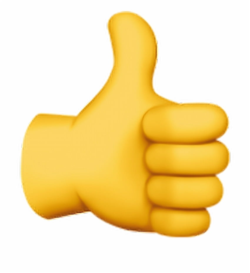 Thumbs Up Emoji No Background - Transparent Thumbs Up Emoji Png - HD phone wallpaper