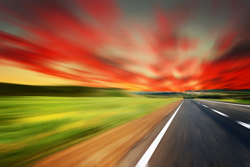 Movement By Road - Blur Nature Background - - HD wallpaper