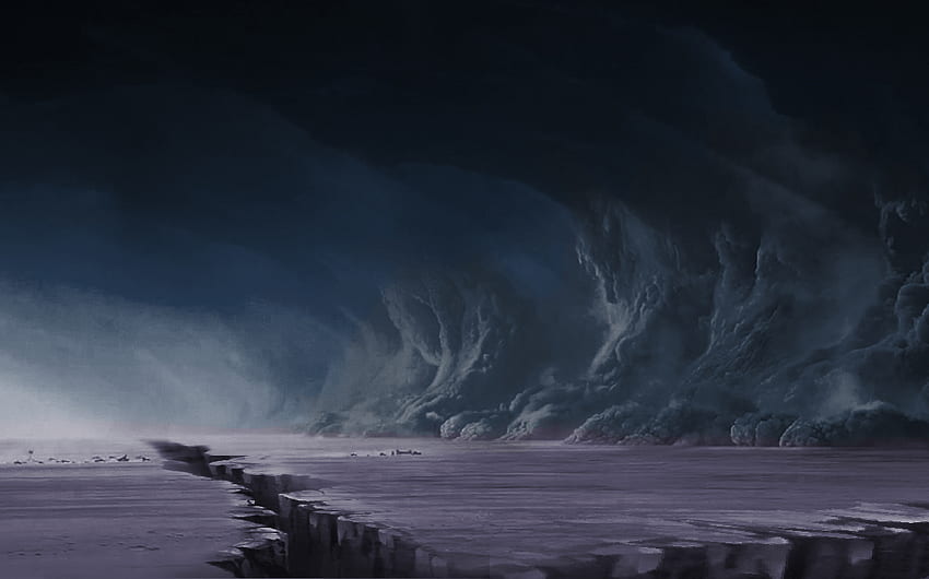 Highstorm golpeando Shattered Plains (mood art). Archivo de tormentas, El camino de los reyes, Paisaje de fantasía fondo de pantalla