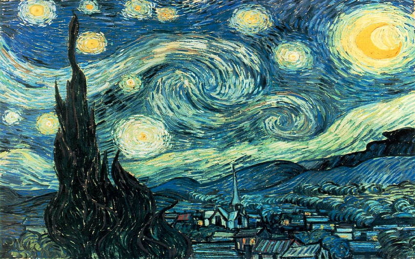 Starry Night Van Gogh , Van Gogh Portrait HD wallpaper