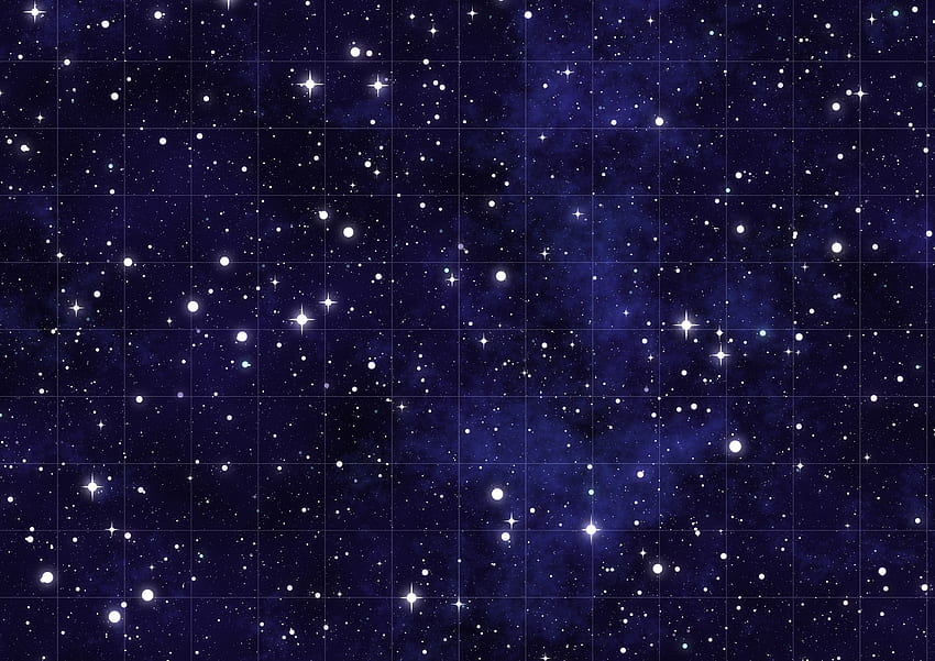 Universe, Stars, Starry Sky, Grid, Lattice, Trellis HD wallpaper
