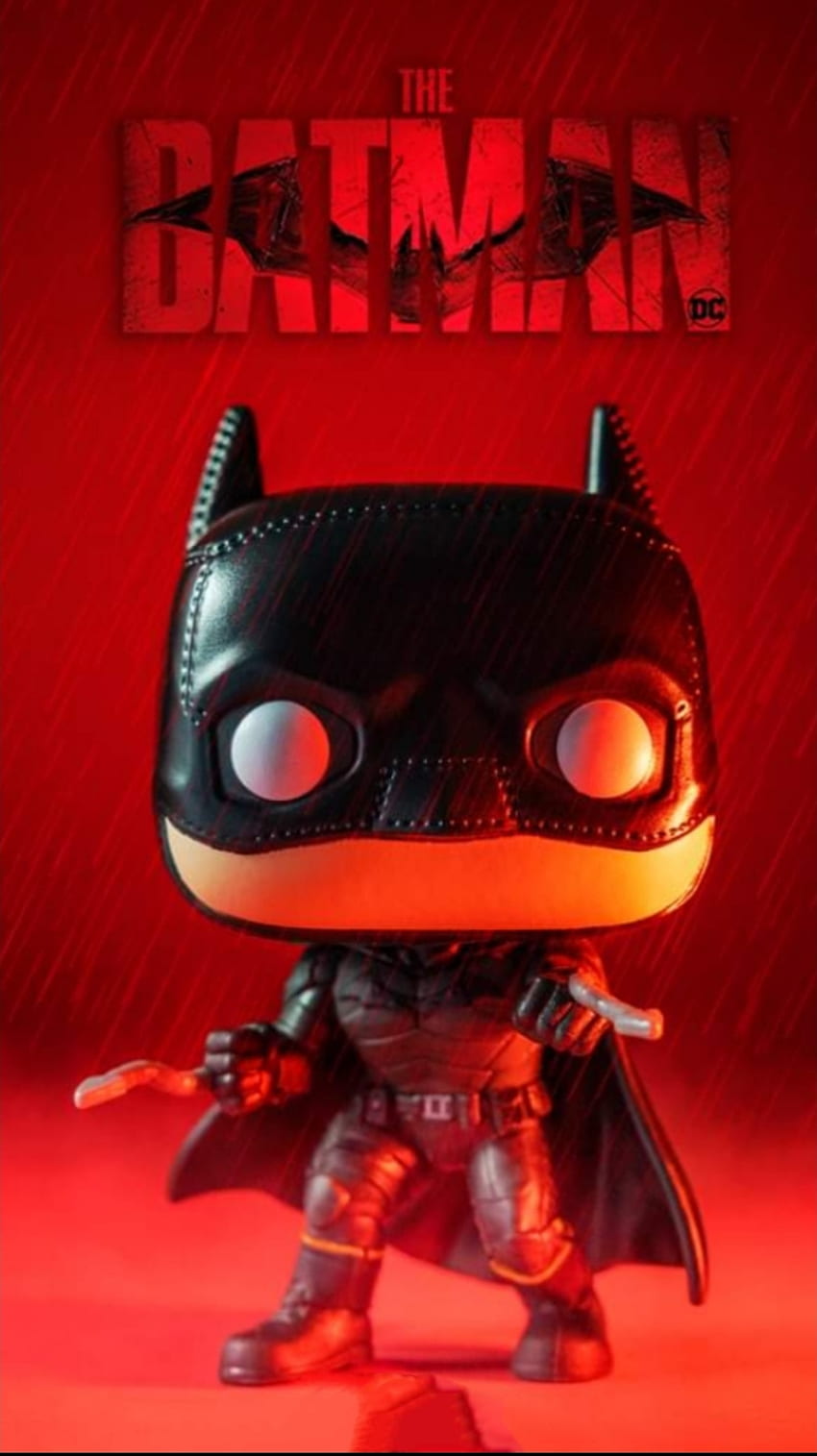 The Batman Funko Pop, orange, red HD phone wallpaper | Pxfuel