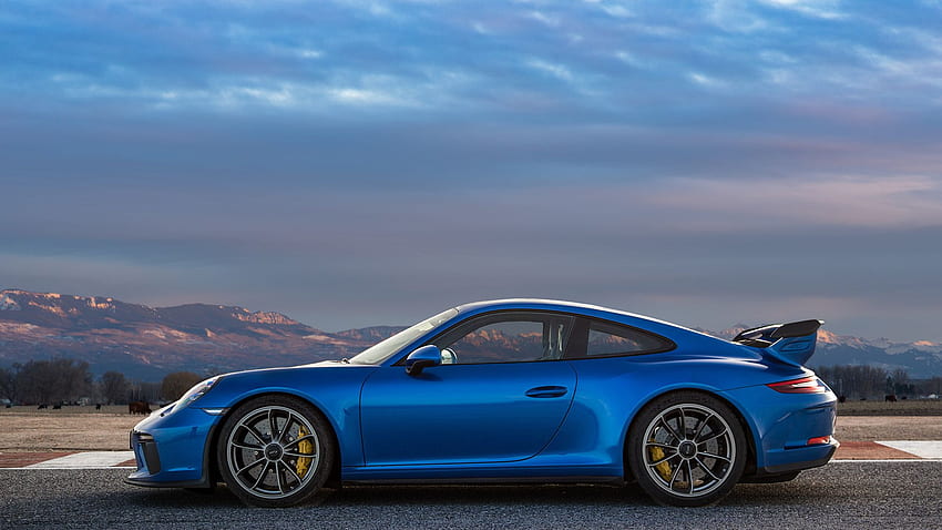 Porsche 911 Gt3 Rs (สีน้ำเงิน) - ความคมชัดสูง วอลล์เปเปอร์ HD