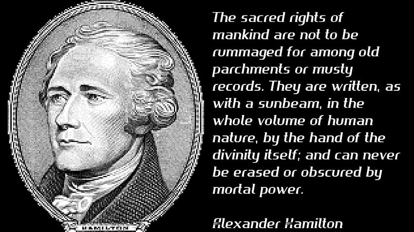 คำพูดที่มีชื่อเสียงของ Alexander Hamilton และ Alexander Hamilton - Alexander Hamilton Dollar วอลล์เปเปอร์ HD