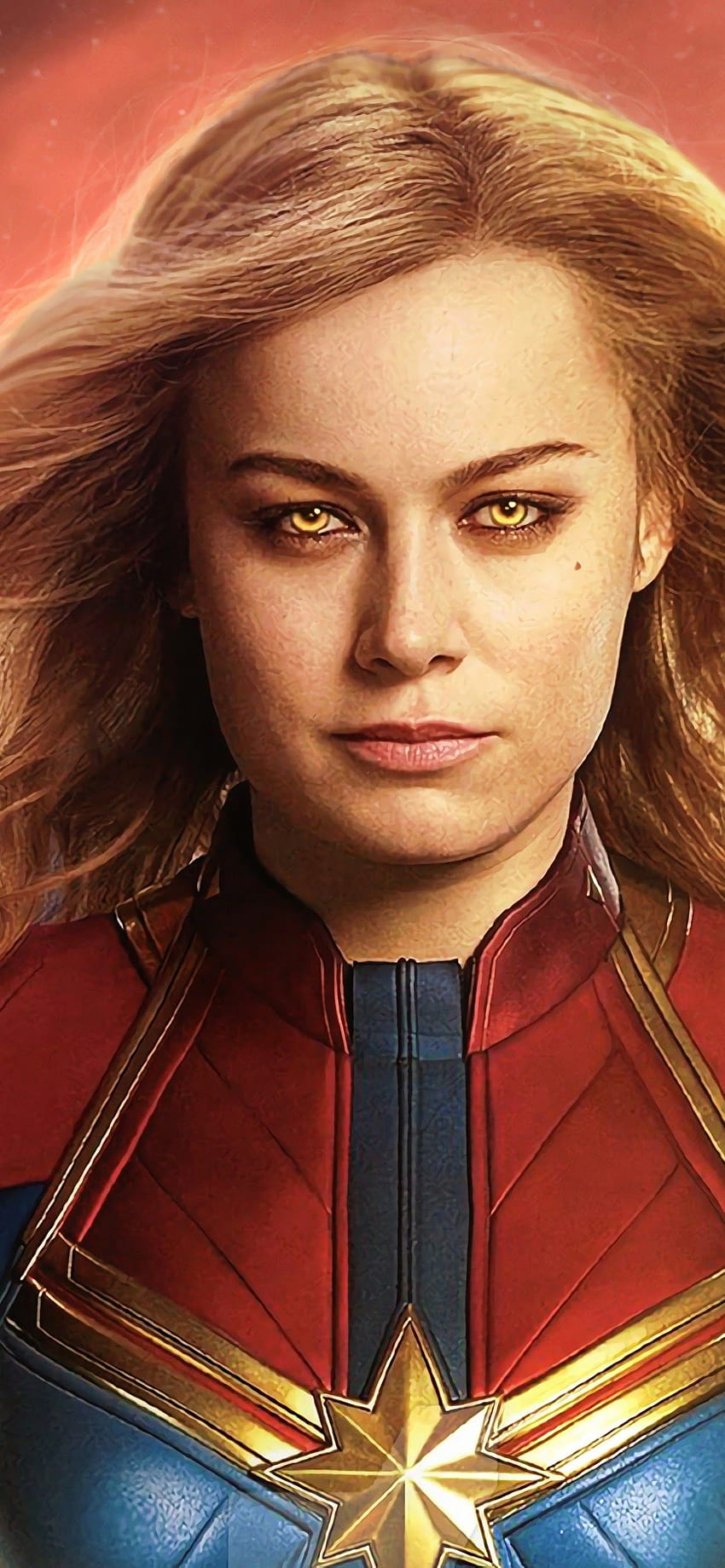 Capitã Marvel Filme Brie Larson, Capitã Marvel Carol Danvers Papel de parede de celular HD