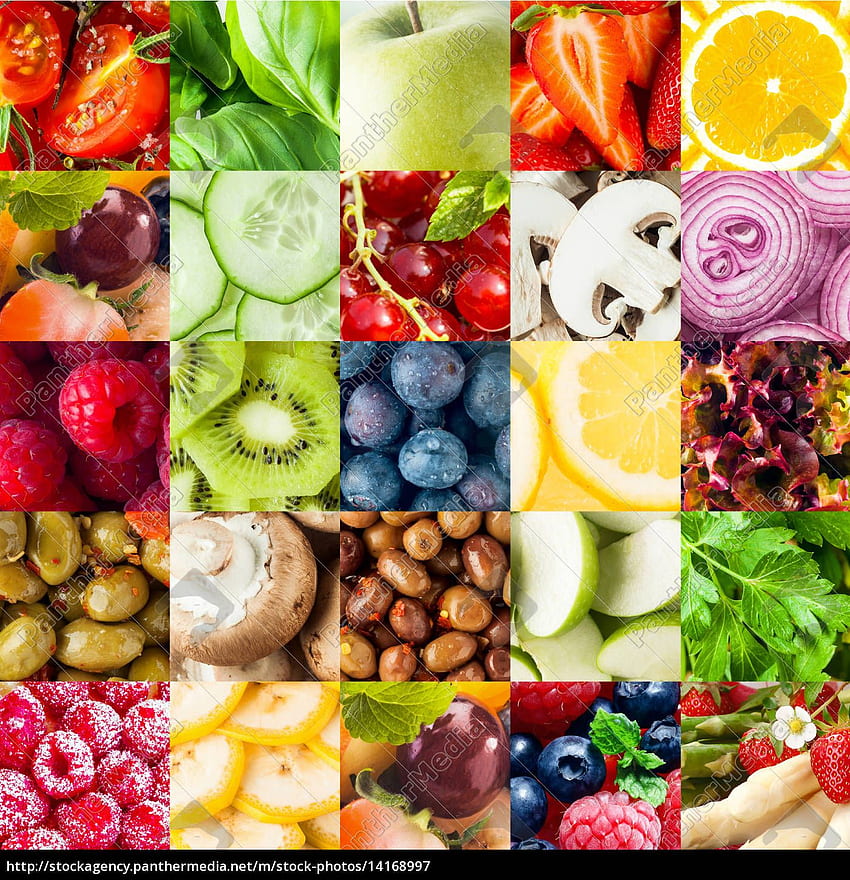 Colorful fruit and vegetable collage background - Royalty - PantherMedia Stock Agency, Orange Collage HD phone wallpaper