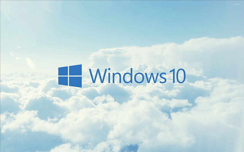Windows 10 blue text logo in the clouds - Computer, Windows Cloud HD wallpaper