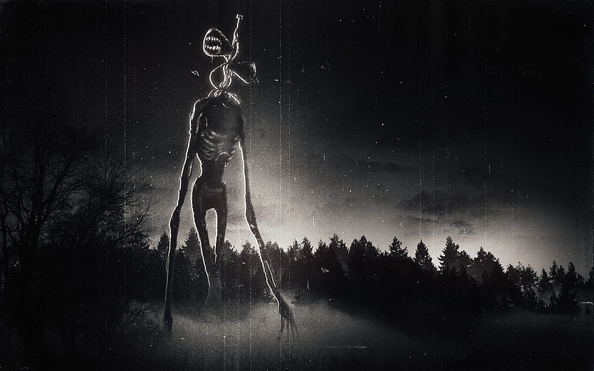 Siren Head Surreal Artwork Dark Night - Resolusi:, Surreal Black Wallpaper HD