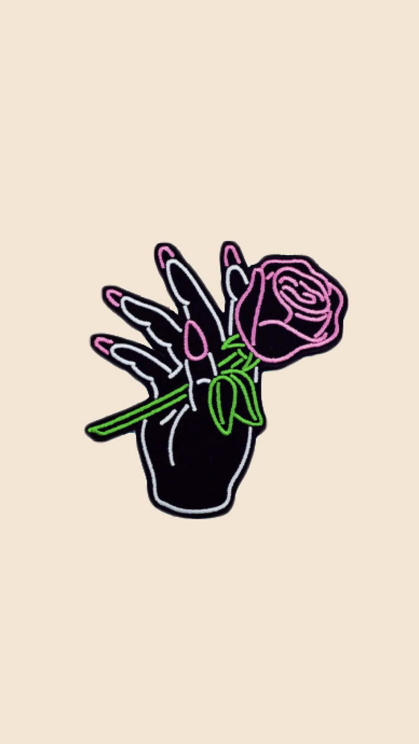 Hand me the flower . made by Laurette. instagram HD phone wallpaper
