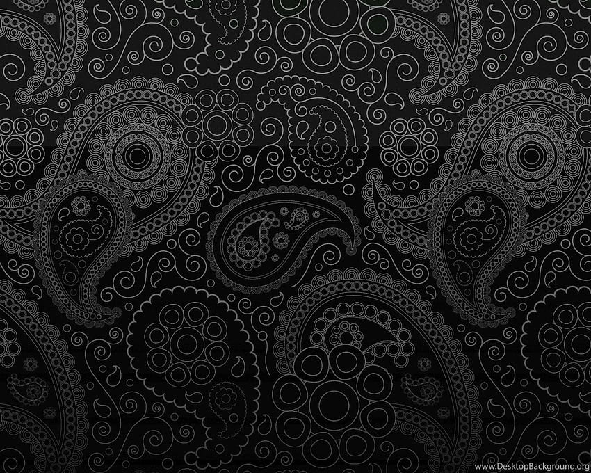 Android black paisley, Black and White Paisley HD wallpaper