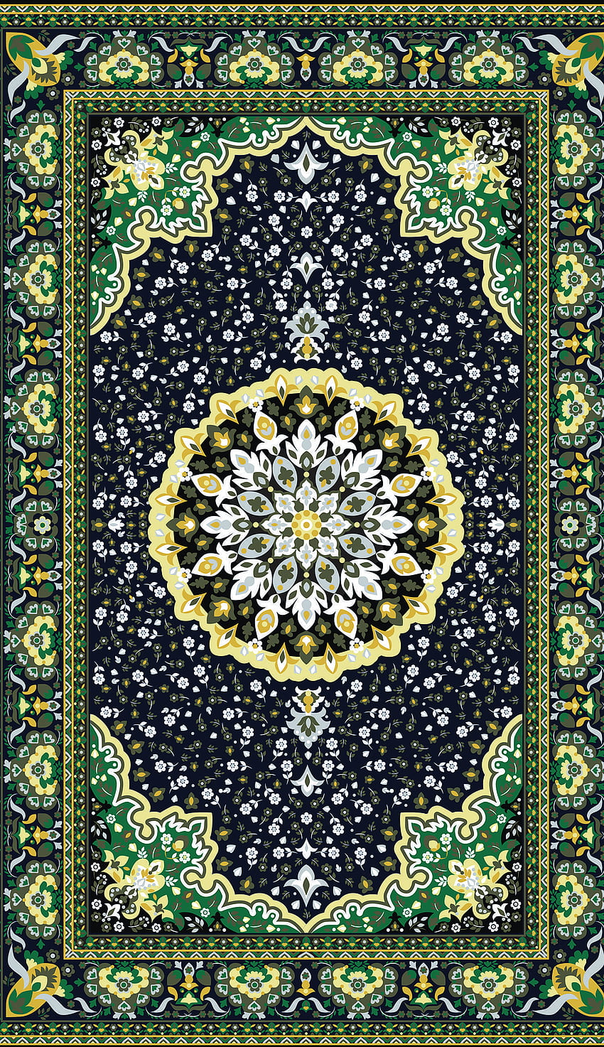 Green Carpet & Mandala iPhone by This is iT Original. Motif batik, Mandala iphone, iPhone HD phone wallpaper