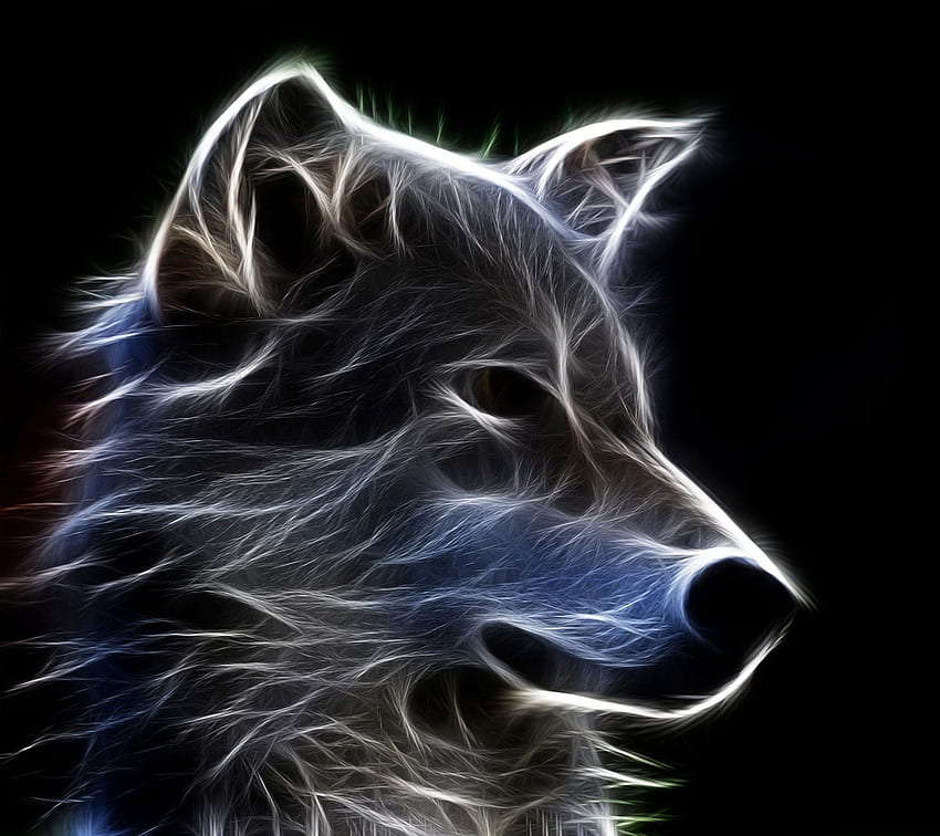 Galaxy Wolf . Wolf , Geometric animal , Abstract wolf, Legendary Wolf HD wallpaper
