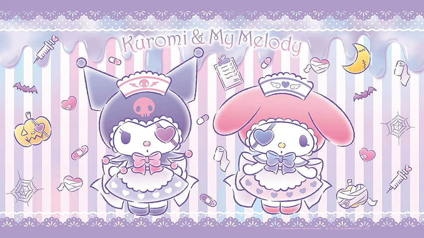 Kuromi und Melodie. Sanrio, Hallo Kitty, Meine Melodie HD-Hintergrundbild