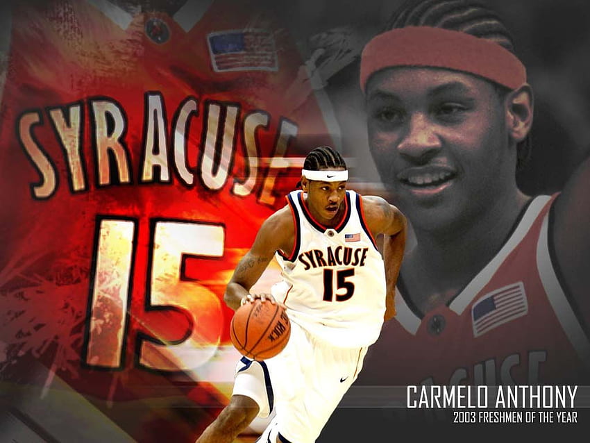 Carmelo Anthony. Carmelo anthony, bola basket Syracuse, Syracuse, Syracuse Orange Wallpaper HD