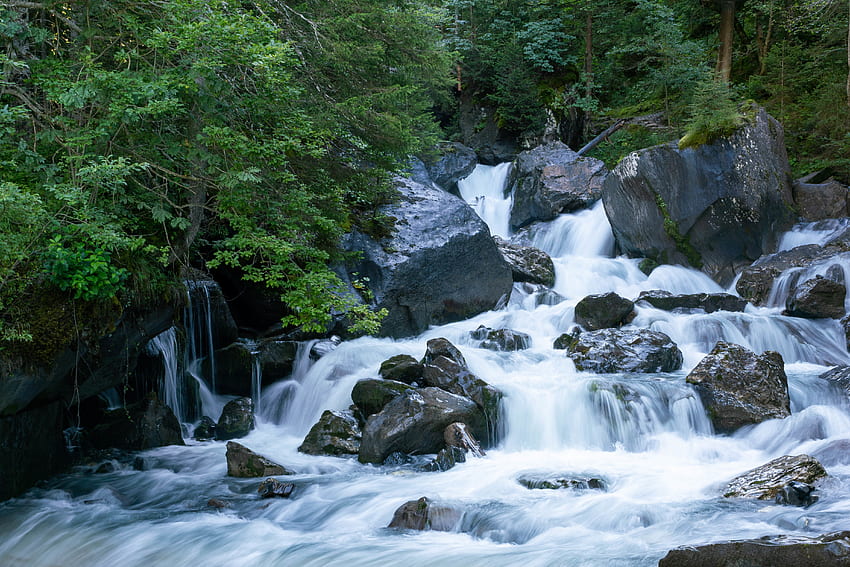 Nature, Water, Rivers, Stones, Flow, Stream HD wallpaper