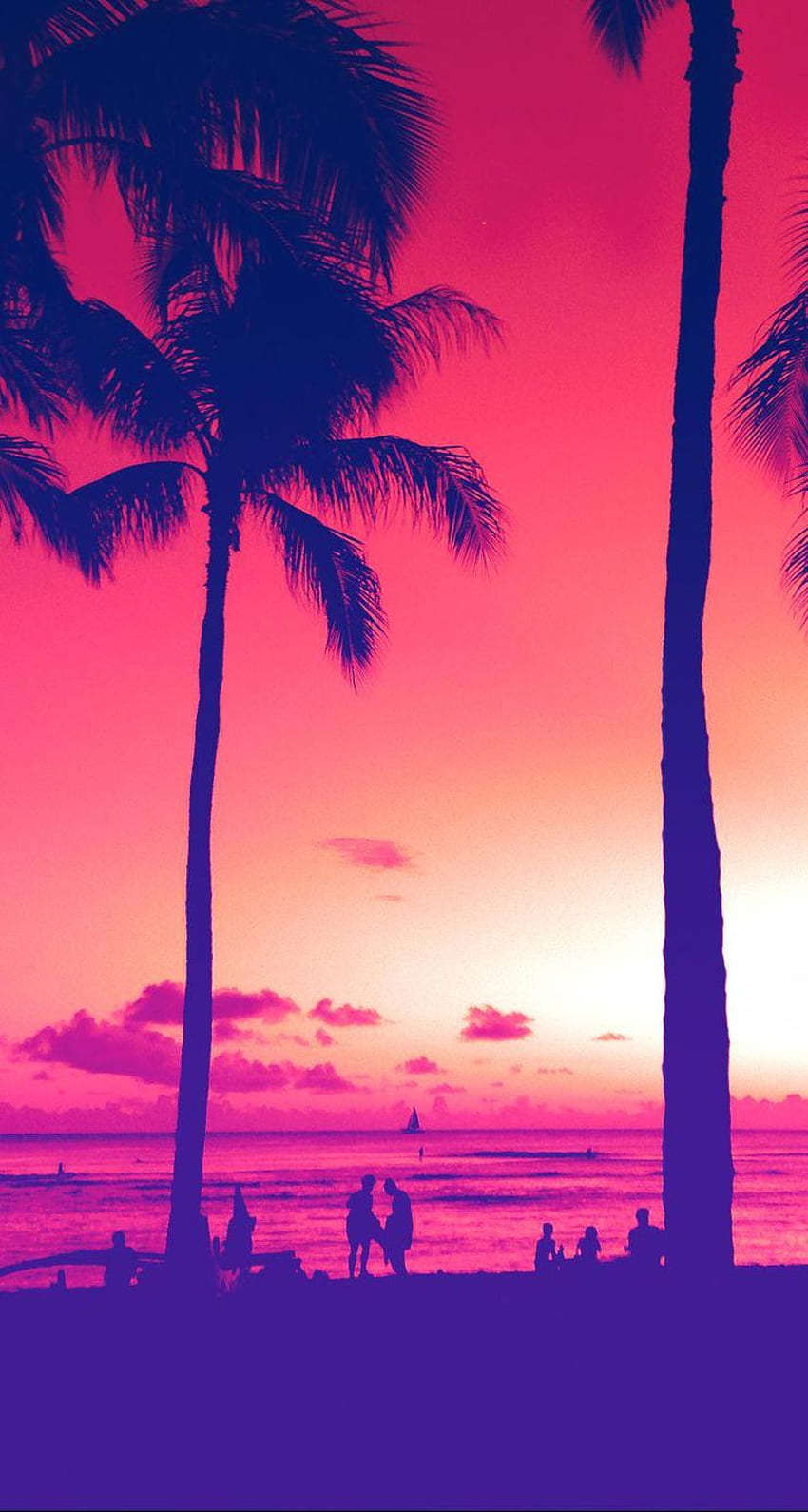 Miami Sunset. Awesome iPhone Colorful Nature Scenery View. Check out more wal. Best iphone , iphone summer, Tumblr iphone , Miami Pink HD phone wallpaper