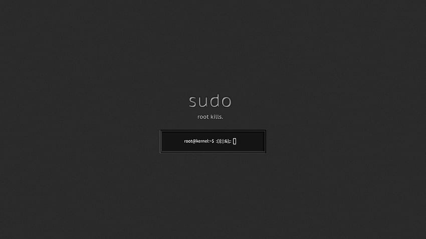 Sudo . Sudo, Sudo Linux und Sudo Root, Linux Minimalist HD-Hintergrundbild