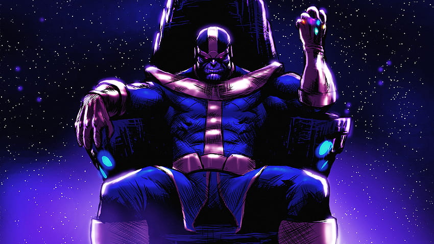 Thanos On His Throne Thanos , Superheroes , , Digital Art ,. Art , Marvel ,  Hero, Thanos HD wallpaper | Pxfuel