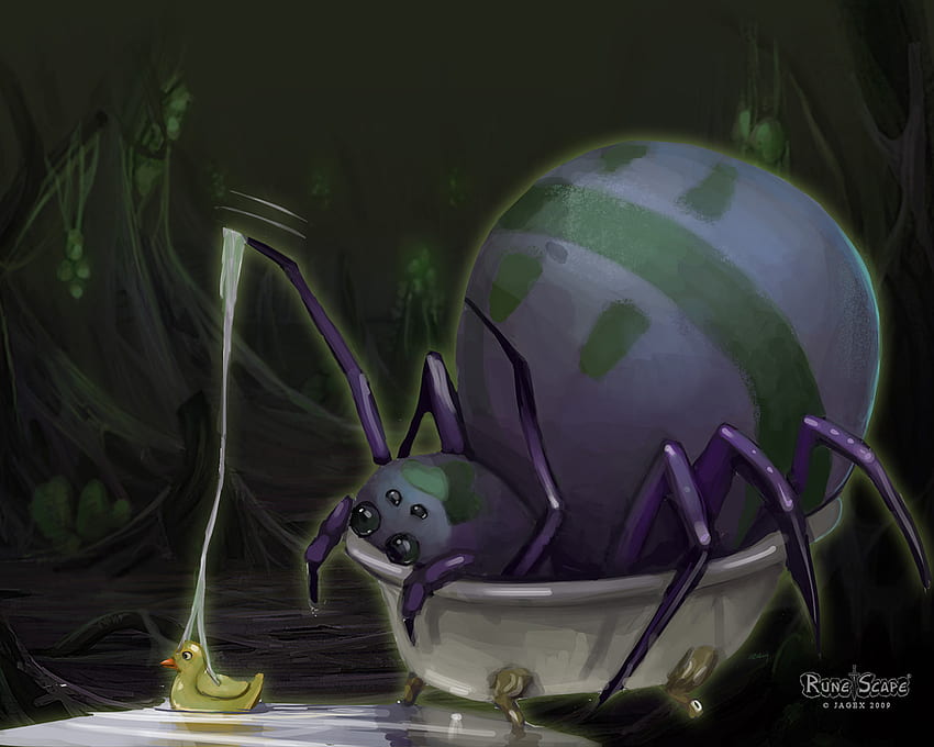 Ragno in una vasca da bagno - Runescape, spider, cool, monster, runescape Sfondo HD