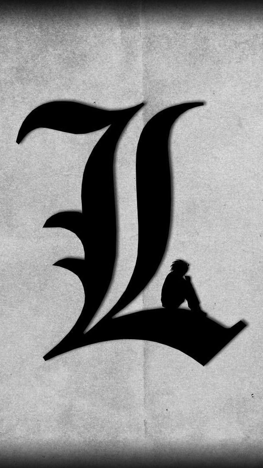 L Lawliet, Logo, L Death Note Tapeta na telefon HD