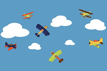 Airplane cartoons for kids HD wallpapers | Pxfuel
