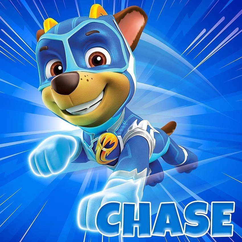 PAW Patrol sur Instagram : « Puissant Chase ! Sa super vitesse fait de lui le chiot le plus rapide de tout Ad. Super chiot de patrouille de patte, dessin animé de patrouille de patte, costume de patrouille de patte Chase, Mighty Pups Fond d'écran de téléphone HD