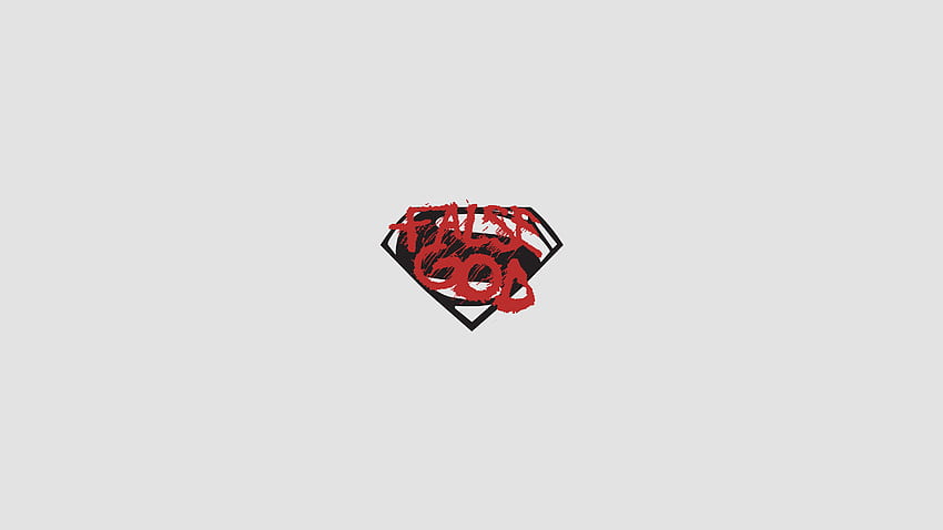 False god, batman vs superman, minimal, logo HD wallpaper
