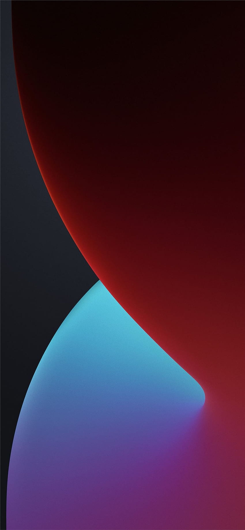 iPhone SE Wallpaper 4K, Stock, iOS 14, Red, Light, 2020