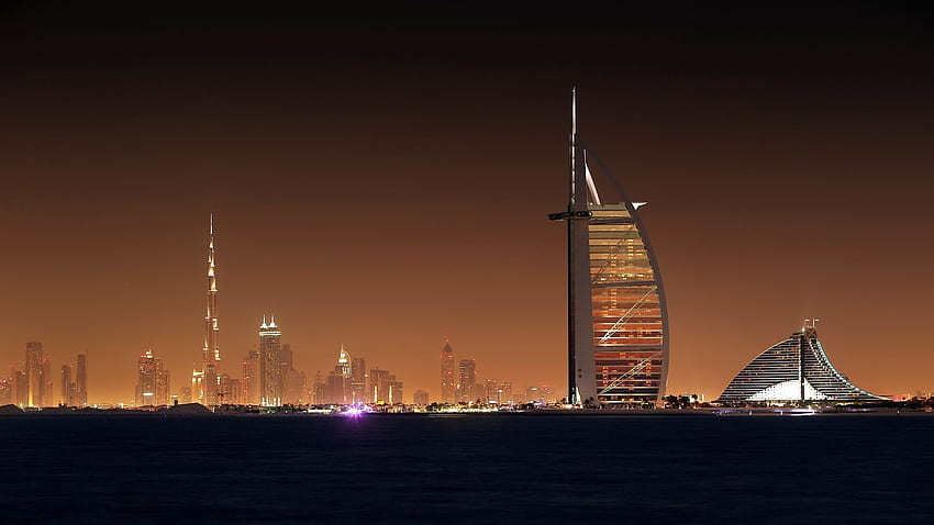 Dubai Emirates Zjednoczone Emiraty Arabskie Wieżowce Miasta Budynek, Dubai Skyline Tapeta HD