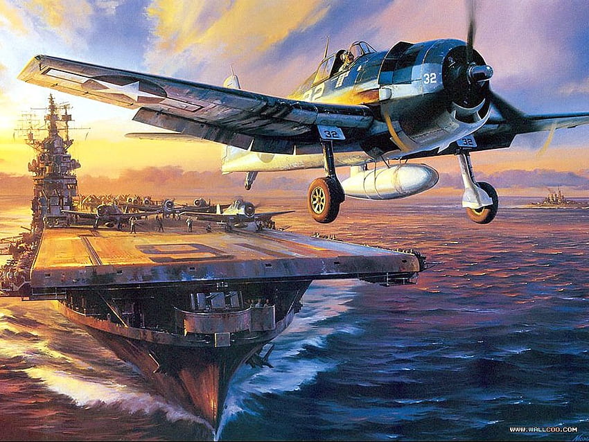 Air Combat Paintings Vol.01 : Dünya Savaşının Havacılık Sanatı - Aircraft Flying Magazine HD duvar kağıdı