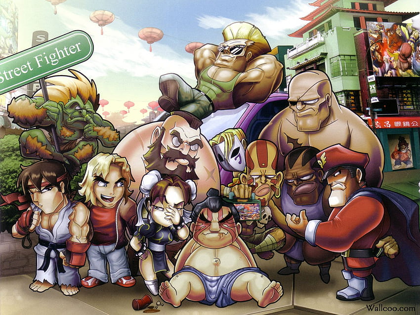 Street Fighter Artbook - Street Fighter герои, аниме Street Fighter HD тапет