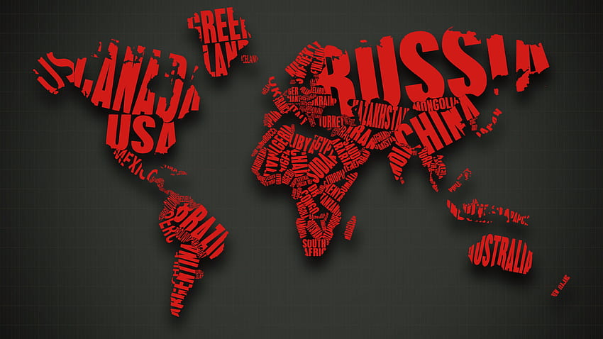 World Map Abstract - Red World Map, Indonesia Map HD wallpaper