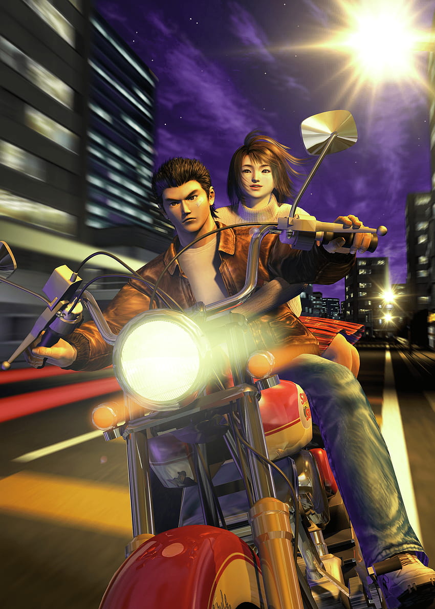 Shenmue Ryo and Nozomi and background HD phone wallpaper