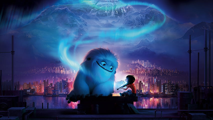Abominable, йети и момче, анимационен филм HD тапет