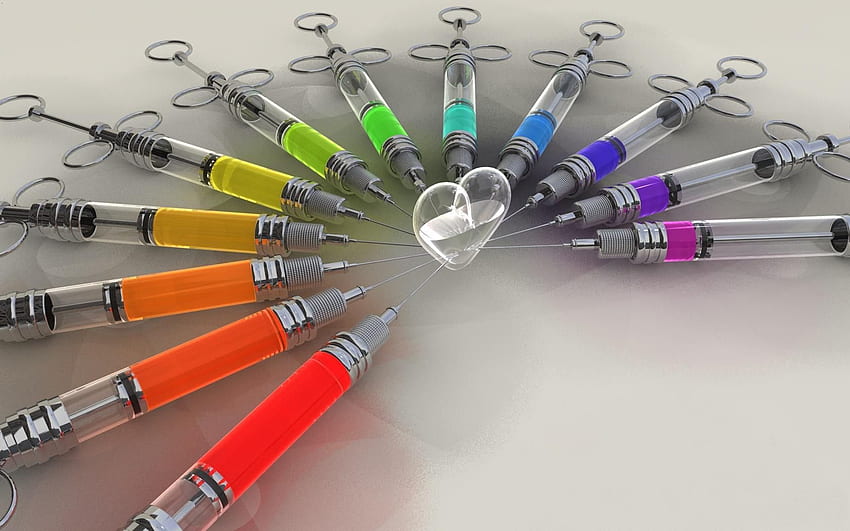 Cool Abstract Coloured Injection. Animated for mobile, Heart , Love HD