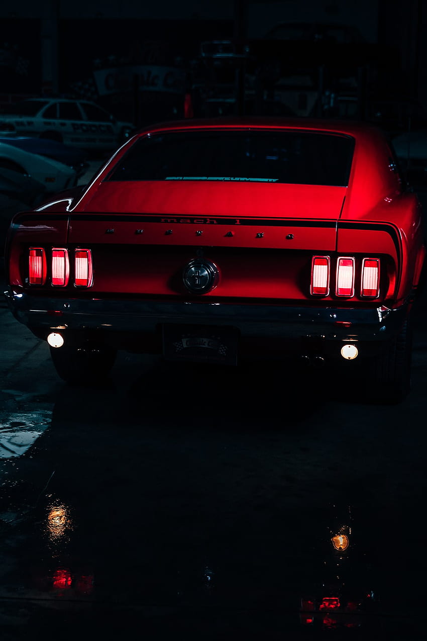 Mustang : [HQ], Klasik Siyah Mustang HD telefon duvar kağıdı
